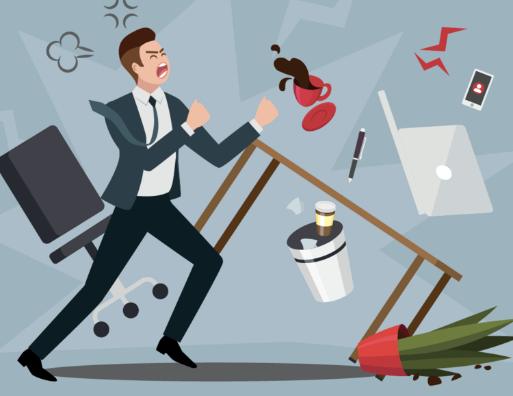 Illustration Le stress, ce virus qui se répand  à vitesse grand V