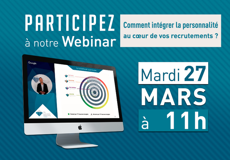 Illustration Notre prochain webinar : Comment intégrer la personnalité au cœur de vos recrutements ?